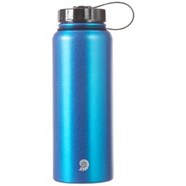 Origin Outdoors Unisex - Adult WH-Stainless Steel Water Bottle, Blue Metallic, 1 Litre