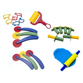 Craftplay Bumper modelling play set | includes 20 tools | Great for dough, clay, cooking & even sand art!