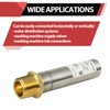 2-Pack EFIELD MH-131, 1/2-Inch MIP Thread Stainless Steel Water Hammer