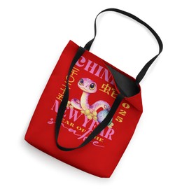 2025 Chinese New Year Snake Women Girls Colorful Cute Tote Bag