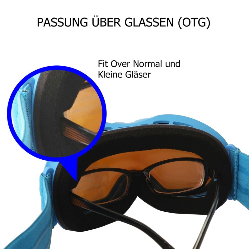 OUTDOORSPARTA Kids Ski Goggles Kids Snowboarding Goggles for Boys Girls
