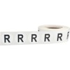 Letter R Inventory Labels .75 Inch Round Circle Dots 500