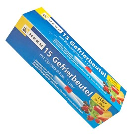 Freezer Bags 1 Litre with Zip Closure Pack of 15