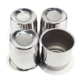 GTownWorks Stainless Steel 5.15inch Wheel Center Caps Hub Cap 130mm Fit 5.15" Bore Rims Truck Trailer RV SUV Chrome Push Through Wheel Cover, 4Pcs