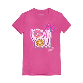 Tstars JoJo Siwa Shirts for Girls Birthday Gift Cute JoJo Siwa Clothes Toddler Girls Love You Wow Pink S (3-4T)