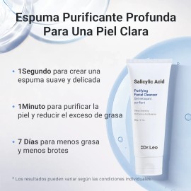 Dr.leo Salicylic Acid Limpiador Transparente 80g