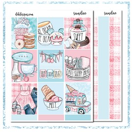 Life Planner Sticker Kit, Sundae, over 150 stickers on premium matte