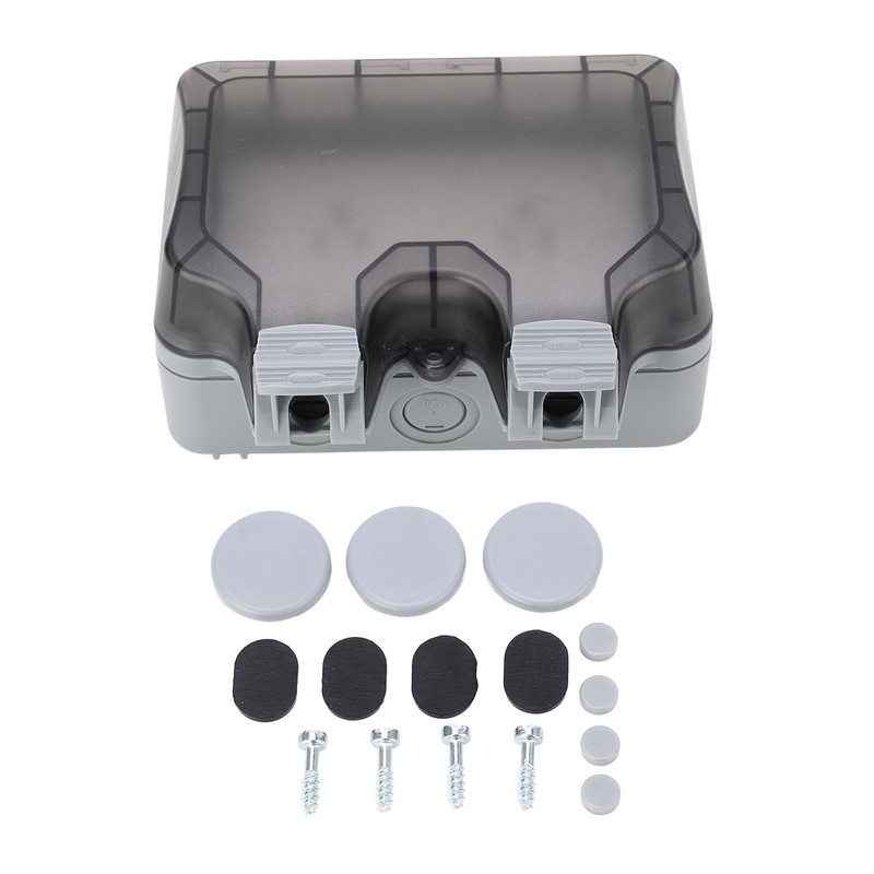 Outdoor Power Outlet, 110V 15A Double Outlet Plug IP66 Outdoor
