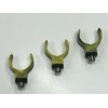 TMC 3 x Hard Camo Plastic horseshoe Rod butt rests.