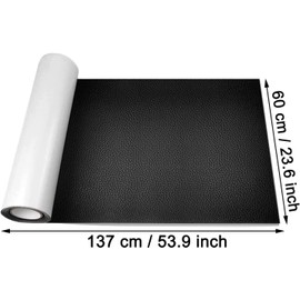 MemoireForm - Kit de parches de vinilo grande para sofás, 24 x 54 pulgadas, cinta autoadhesiva de reparación de piel, cinta de reparación de vinilo, parche de reparación de piel, muebles, asientos de