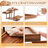 Sintuff 3 Tier Acacia Wood Cupcake Stand, Tiered Serving Tray,