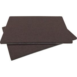 Shepherd Hardware 9860 4-1/4-Inch x 6-Inch Heavy Duty Self-Adhesive Brown Blanket Furniture Pads, 2-Pack