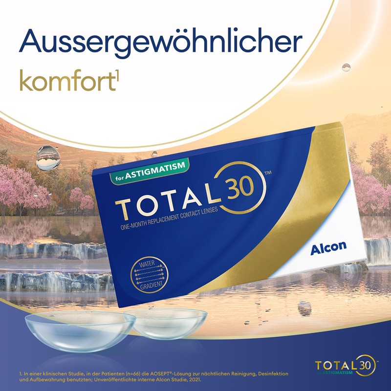 TOTAL30 For Astigmatism, Pack of 6, BC 8.6 mm, DIA