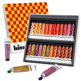 MEI LIANG Watercolour Paint Set - 24 Vibrant Colours, 12ml Watercolour Tubes, Art Supplies for Adults, Artists and Beginners