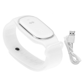 Outdoor Mosquito Repellent Bracelet Ultrasonic AntiMosquito Wristband for Children Adult(White )