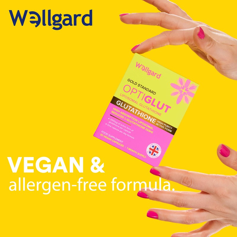 Liposomal Glutathione 200mg, Wellgard Optiglut - High Absorption Reduced L-Glutathione