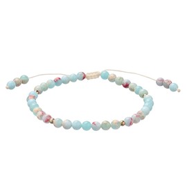 Softones 6mm Natural Stone Anklet for Women Gemstone Ankle Bracelets for Women Healing Energy Crystal Anklets Adjustable(8.5-10 Inches)