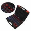 44pcs Nut and Bolt Thread Checker Red Blue Nut and