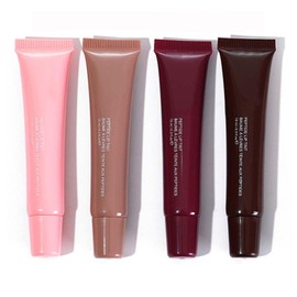 4Pcs Hydrating Peptide Lip Gloss with Plumping Effects, Nude Colors, Lip Care
