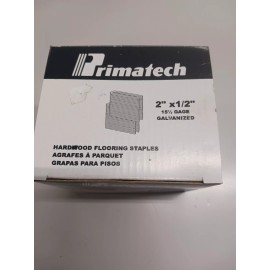 Primatech 2-inch Hardwood Flooring Staples - 15-1/2 Gauge Galvanized, 1000-Pack