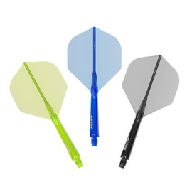 CUESOUL ROST 77 Integrated Dart Shaft and Flight,Standard Shape,Set of 3(clear color series)