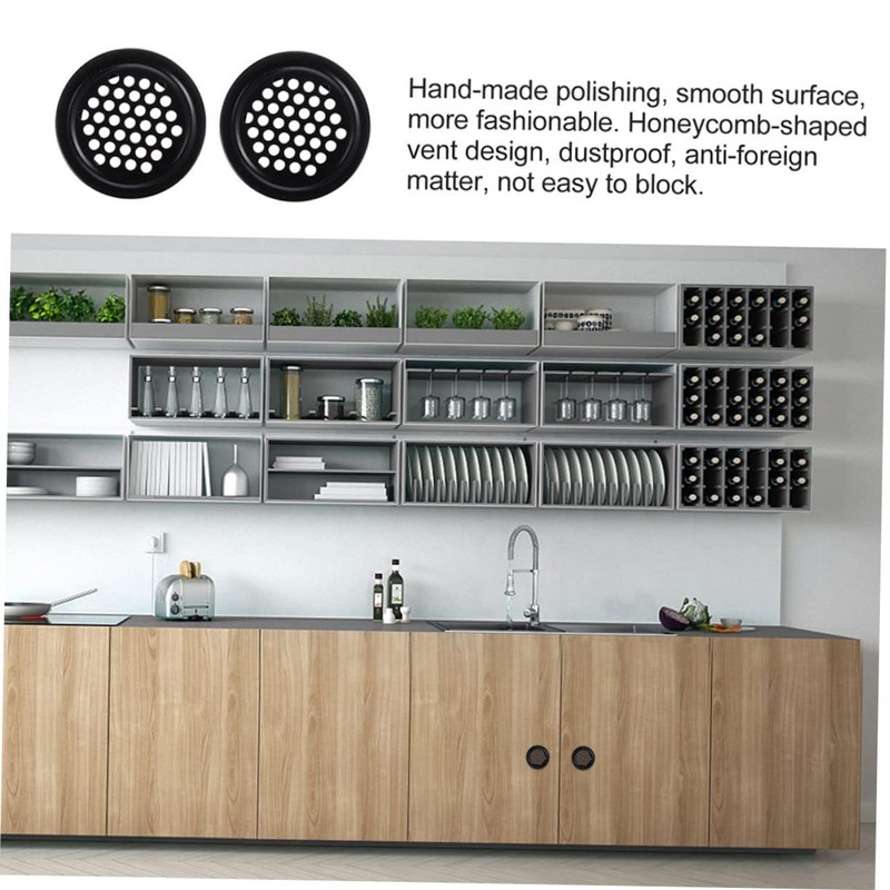 jojofuny 30pcs Vent Cover Breathable Mesh for Cabinets and Desks