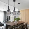 TFCFL Crystal Pendant Light, Modern Concise Industrial Mixing Metal Adjustable