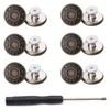 GIYOMI 20mm No Sewing Jeans Buttons Replacement Kit with Metal