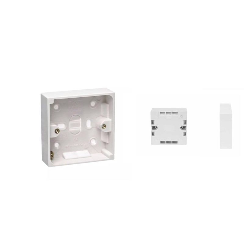 Mr.Gadget's Solutions White 13A Switched Fused Spur with Neon Indicator,