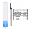sourcing map Square Nose End Mill, 2mm Tip Dia Solid
