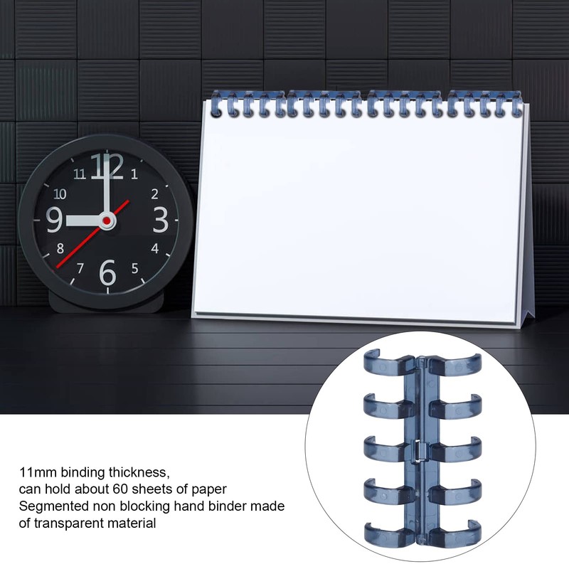 20Pcs Plastic Comb Binding Rings Binding Comb Coil Bindings Ring