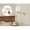 GOODATE Plug in Wall Sconces with Remote Control, Dimming &