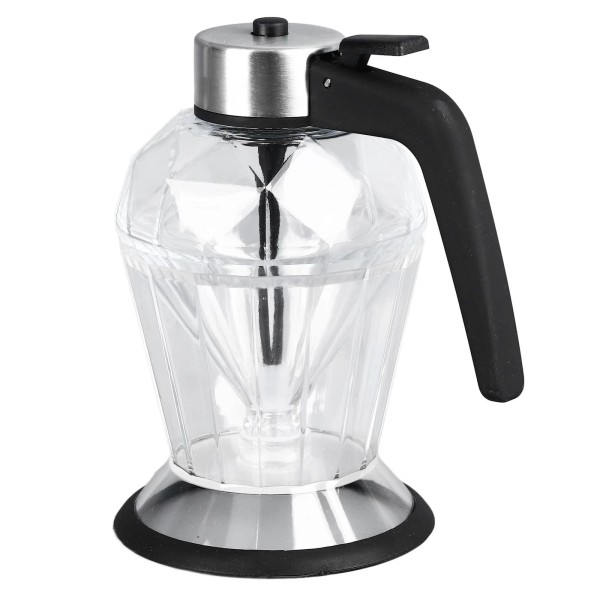Aqxreight Glass Honey Syrup Dispenser with Stand Shape Honey Pot