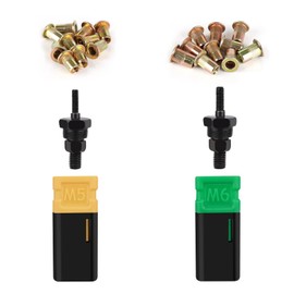 NEXTACK Rivet Nut Tool Mandre & Nosepiece Set M5, M6 & 20 Rivnut Kit for NT600, NT700 & NT800, Rivnut Tool 607, 1442 & 1443B Swap Spare Parts, Nutsert Kit Accessories