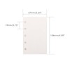 Mogoostry A8 5-Hole Punched Refill Paper, 3 Pack A8 Size