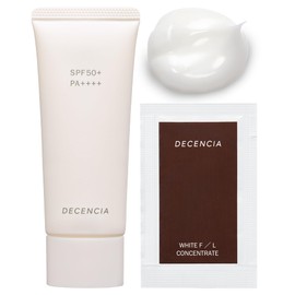 DECENCIA Flawless UV Protector with Sample Present, Sunscreen Serum for Sensitive Skin, 1.4 oz (40 g) [White F/L Concentrate with Pouch]