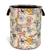 NUTAINLA Anchor Laundry Basket Compass Seafaring Foldable Oxford Cloth Funny