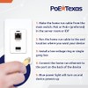 PoE Texas Gigabit PoE Splitter in-Wall USB Charging Port -