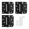Haidms 3 Pack Self Closing Door Hinges 4 Inch Matte