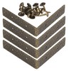 Dritz Home Textured Right Angle Corners, Large, 4 Sets, Antique