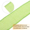 MECCANIXITY Burlap Ribbon Fabric Wired Edge Ribbons Green 1-1/2 Inch