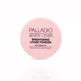 Palladio 4 Ever+Ever - Polvo fijador suelto matificante, ilumina las ojeras, aclara y crea un aspecto de luminosidad, acabado suave y radiante durante todo el día, Brightening