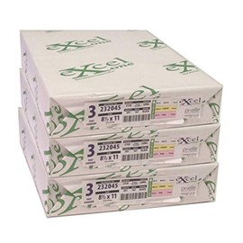 Excel One Carbonless 3-Part Forward Paper (White/Canary/Pink), 8.5" x 11" (232045) - 167 Sets Per Ream - Three (3) Reams (501 Sets)