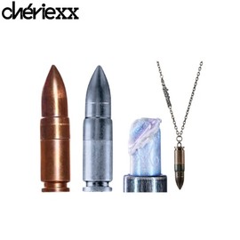 CHERIEXX The Bullet Sheer Rouge / Matte Tint / Glitter Balm & Accessory Set 2items, Color:S04 Blood