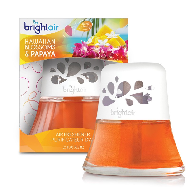 Bright Air Scented Oil Air Freshener and Diffuser, Hawaiian Blossoms