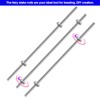 32 Pack 8/32 Stainless Steel Threaded Rods for Beads with