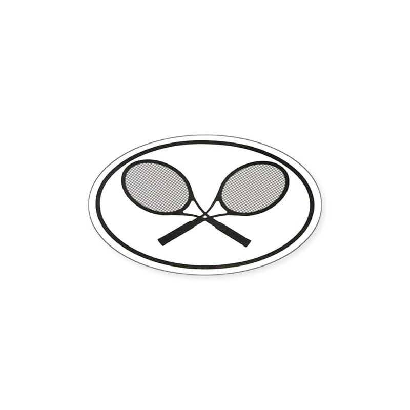 CafePress Tennis Car Stickers Oval Sticker Oval Car Bumper Sticker