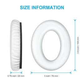 Ainiv Ohrpolster für Bose, Professionelle Ersatz-Ohrpolster, Ersatz Ohrpolster für Bose QC35, Ersatzpolster für Bose QuietComfort 35 (QC35 ii) Kopfhörer, Ersatz Ohrkissen Kompatibel mit Bose QC35-Weiß