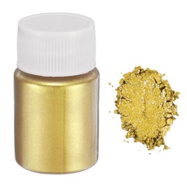uxcell 15g/0.5oz Mica Powder Natural Epoxy Resin Pigment Powders for Casting Resin, Car Paint, Dyes, DIY Arts and Crafts, Crystal Gold