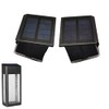 GOODFOEVER 2 Pack Solar Lights for Outdoor Fence and Wall: